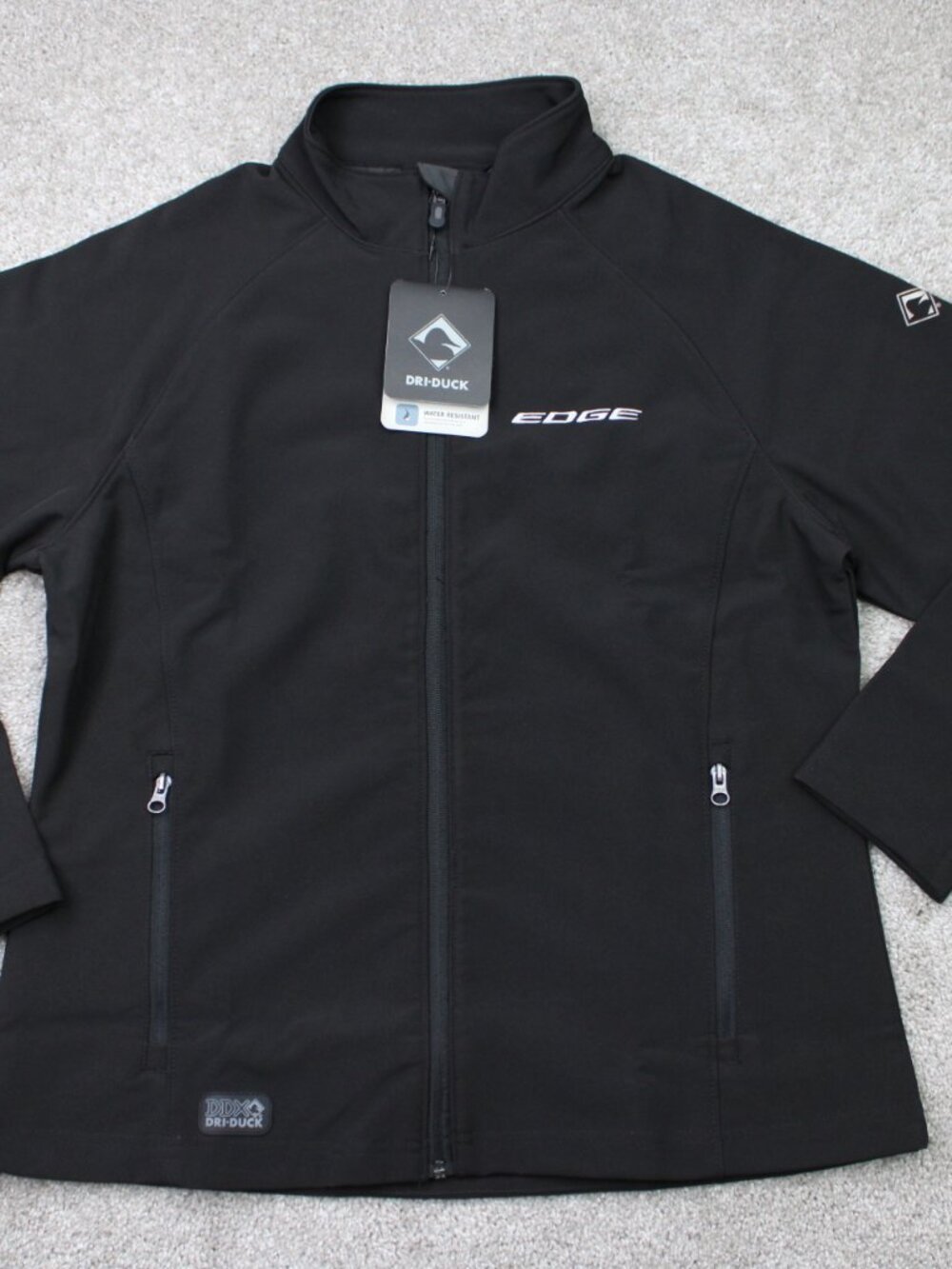 Dri Duck Contour Jacket NWT Women Large Black Full Zip Soft Shell Ford Edge Logo